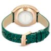 Relógio Imber Oval Swiss Made, bracelete em pele, verde, acabamento em tom de ouro rosa Relógio Imber Oval Swiss Made, bracelete em pele, verde, acabamento em tom de ouro rosa