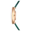 Relógio Imber Oval Swiss Made, bracelete em pele, verde, acabamento em tom de ouro rosa Relógio Imber Oval Swiss Made, bracelete em pele, verde, acabamento em tom de ouro rosa
