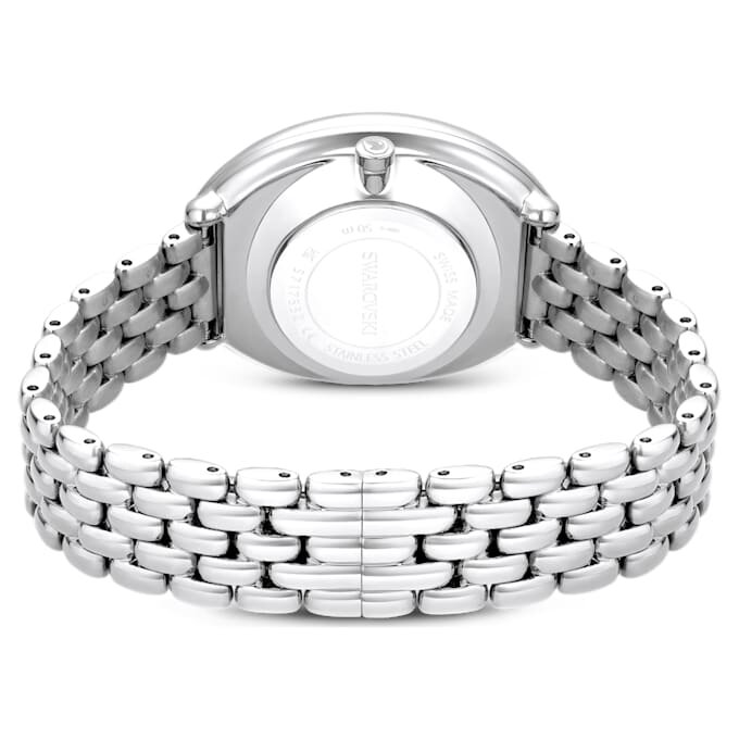 Relógio Imber Oval Swiss Made, pulseira em metal, tom prateado, aço inoxidável Relógio Imber Oval Swiss Made, pulseira em metal, tom prateado, aço inoxidável