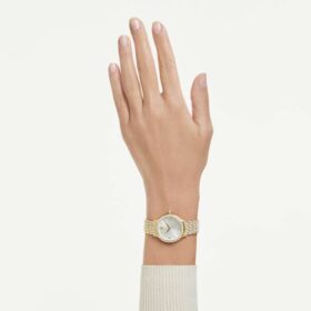 Relógio Imber Swiss Made, pulseira em metal, tom dourado, acabamento em tom dourado