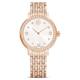 Relógio Imber Swiss Made, pulseira em metal, tom ouro-rosa, acabamento em tom ouro-rosa