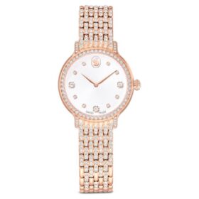 Relógio Imber Swiss Made, pulseira em metal, tom ouro-rosa, acabamento em tom ouro-rosa