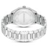 Relógio Matrix Date fabricado na Suíça, pulseira em metal, tom prateado, aço inoxidável