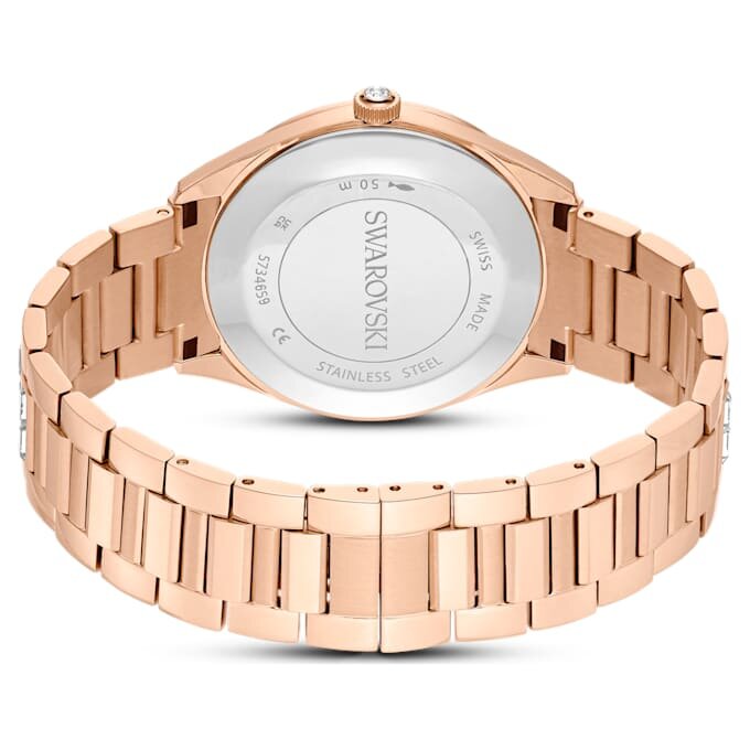 Relógio Matrix Date Swiss Made, pulseira em metal, tom ouro-rosa, acabamento em tom ouro-rosa Relógio Matrix Date Swiss Made, pulseira em metal, tom ouro-rosa, acabamento em tom ouro-rosa