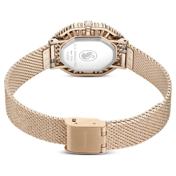 Relógio Matrix Octagon com pulseira metálica, tom dourado, acabamento em tom dourado champanhe Relógio Matrix Octagon com pulseira metálica, tom dourado, acabamento em tom dourado champanhe