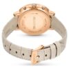 Relógio Matrix Tennis Chrono «Swiss Made», bracelete em pele, bege, acabamento em tom de ouro rosa Relógio Matrix Tennis Chrono «Swiss Made», bracelete em pele, bege, acabamento em tom de ouro rosa