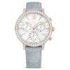Relógio Matrix Tennis Chrono «Swiss Made», bracelete em pele, cinzento, acabamento em tom dourado champanhe Relógio Matrix Tennis Chrono «Swiss Made», bracelete em pele, cinzento, acabamento em tom dourado champanhe