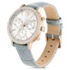 Relógio Matrix Tennis Chrono «Swiss Made», bracelete em pele, cinzento, acabamento em tom dourado champanhe Relógio Matrix Tennis Chrono «Swiss Made», bracelete em pele, cinzento, acabamento em tom dourado champanhe