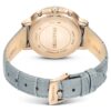 Relógio Matrix Tennis Chrono «Swiss Made», bracelete em pele, cinzento, acabamento em tom dourado champanhe Relógio Matrix Tennis Chrono «Swiss Made», bracelete em pele, cinzento, acabamento em tom dourado champanhe
