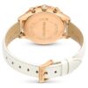 Relógio Octea Chrono «Swiss Made», bracelete em pele, branco, acabamento em tom de ouro rosa Relógio Octea Chrono «Swiss Made», bracelete em pele, branco, acabamento em tom de ouro rosa
