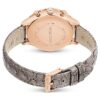Relógio Octea Chrono Swiss Made, bracelete em pele, cinzento, acabamento em tom de ouro rosa Relógio Octea Chrono Swiss Made, bracelete em pele, cinzento, acabamento em tom de ouro rosa
