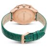 Relógio Octea Chrono «Swiss Made», bracelete em pele, verde, acabamento em tom de ouro rosa Relógio Octea Chrono «Swiss Made», bracelete em pele, verde, acabamento em tom de ouro rosa
