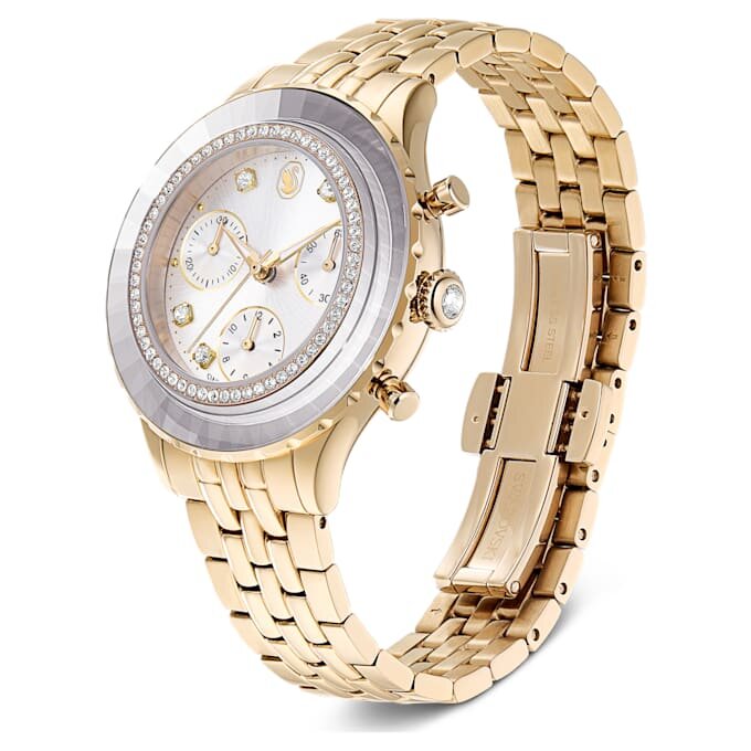Relógio Octea Chrono Swiss Made, pulseira em metal, tom dourado, acabamento em tom champanhe dourado Relógio Octea Chrono Swiss Made, pulseira em metal, tom dourado, acabamento em tom champanhe dourado
