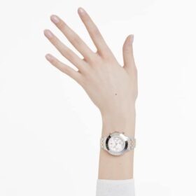 Relógio Octea Chrono «Swiss Made», pulseira em metal, tom ouro-rosa, acabamento em metais misturados