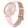 Relógio Teddy Swiss Made, bracelete em pele, cor-de-rosa, acabamento em tom de ouro rosa Relógio Teddy Swiss Made, bracelete em pele, cor-de-rosa, acabamento em tom de ouro rosa