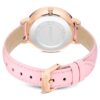 Relógio Teddy Swiss Made, bracelete em pele, cor-de-rosa, acabamento em tom de ouro rosa Relógio Teddy Swiss Made, bracelete em pele, cor-de-rosa, acabamento em tom de ouro rosa