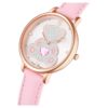 Relógio Teddy Swiss Made, bracelete em pele, cor-de-rosa, acabamento em tom de ouro rosa Relógio Teddy Swiss Made, bracelete em pele, cor-de-rosa, acabamento em tom de ouro rosa