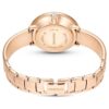Relógio tipo pulseira Crystalline, fabricado na Suíça, pulseira em metal, bege, acabamento em tom de ouro rosa Relógio tipo pulseira Crystalline, fabricado na Suíça, pulseira em metal, bege, acabamento em tom de ouro rosa