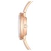 Relógio tipo pulseira Crystalline, fabricado na Suíça, pulseira em metal, bege, acabamento em tom de ouro rosa Relógio tipo pulseira Crystalline, fabricado na Suíça, pulseira em metal, bege, acabamento em tom de ouro rosa