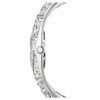 Relógio tipo pulseira Curiosa com bracelete de cristais, tom prateado, aço inoxidável Relógio tipo pulseira Curiosa com bracelete de cristais, tom prateado, aço inoxidável