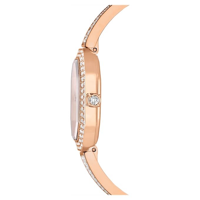 Relógio tipo pulseira Dextera, fabricado na Suíça, bracelete em metal, tom ouro-rosa, acabamento em tom ouro-rosa Relógio tipo pulseira Dextera, fabricado na Suíça, bracelete em metal, tom ouro-rosa, acabamento em tom ouro-rosa