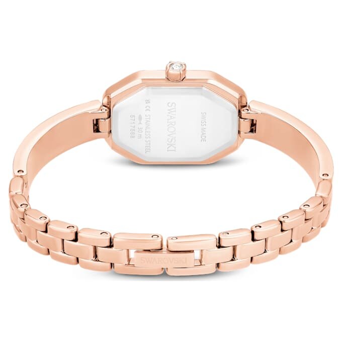 Relógio tipo pulseira Dextera, fabricado na Suíça, pulseira em metal, cor-de-rosa, banhado a ouro rosa Relógio tipo pulseira Dextera, fabricado na Suíça, pulseira em metal, cor-de-rosa, banhado a ouro rosa