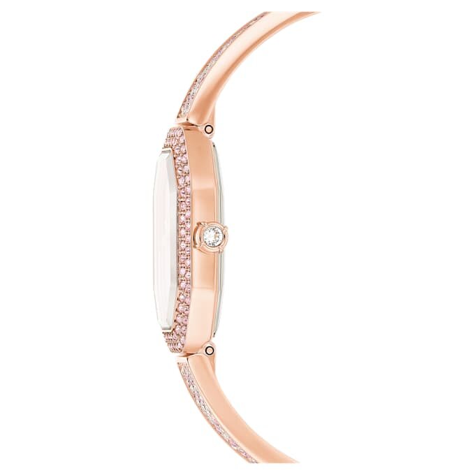 Relógio tipo pulseira Dextera, fabricado na Suíça, pulseira em metal, cor-de-rosa, banhado a ouro rosa Relógio tipo pulseira Dextera, fabricado na Suíça, pulseira em metal, cor-de-rosa, banhado a ouro rosa
