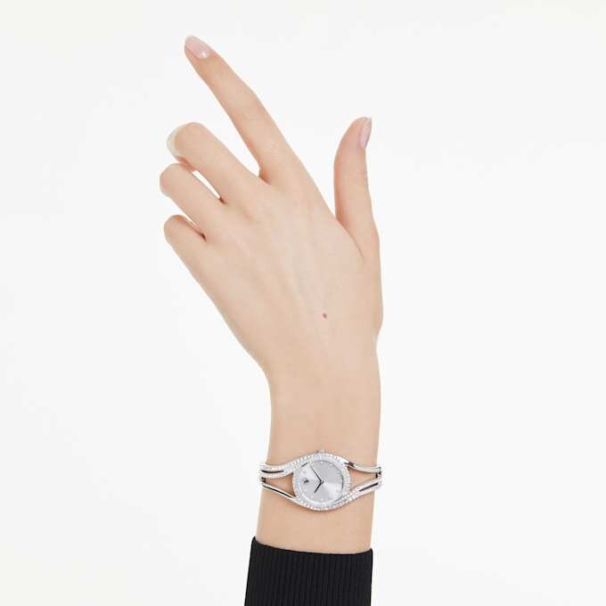 Relógio tipo pulseira Hyperbola, fabricado na Suíça, bracelete em metal, azul, aço inoxidável Relógio tipo pulseira Hyperbola, fabricado na Suíça, bracelete em metal, azul, aço inoxidável