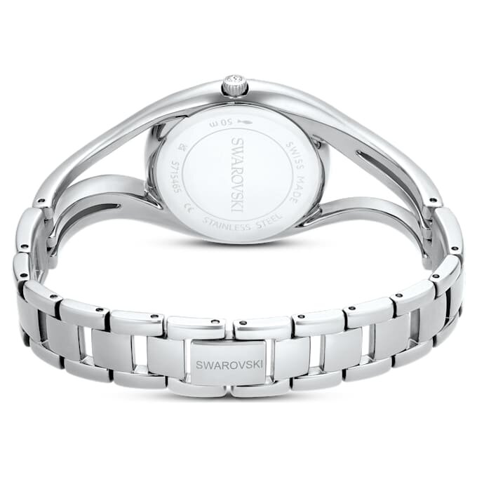 Relógio tipo pulseira Hyperbola, fabricado na Suíça, bracelete em metal, tom prateado, aço inoxidável Relógio tipo pulseira Hyperbola, fabricado na Suíça, bracelete em metal, tom prateado, aço inoxidável