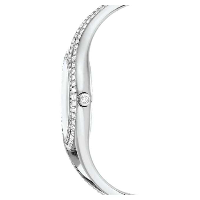 Relógio tipo pulseira Hyperbola, fabricado na Suíça, bracelete em metal, tom prateado, aço inoxidável Relógio tipo pulseira Hyperbola, fabricado na Suíça, bracelete em metal, tom prateado, aço inoxidável