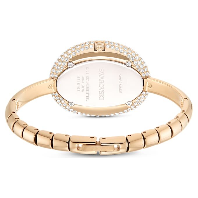 Relógio tipo pulseira Imber, fabricado na Suíça, pulseira em metal, tom dourado, acabamento em tom dourado champanhe Relógio tipo pulseira Imber, fabricado na Suíça, pulseira em metal, tom dourado, acabamento em tom dourado champanhe