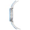 Relógio tipo pulseira Matrix, fabricado na Suíça, pulseira com cristais, azul, aço inoxidável Relógio tipo pulseira Matrix, fabricado na Suíça, pulseira com cristais, azul, aço inoxidável