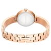 Relógio tipo pulseira Matrix Pearl, fabricado na Suíça, pulseira de cristais, branco, acabamento em tom de ouro rosa