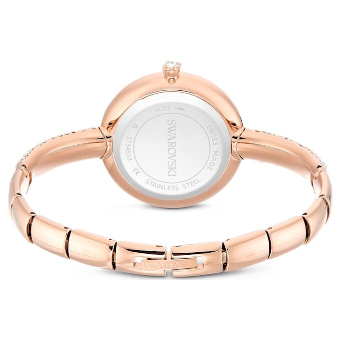 Relógio tipo pulseira Sublima, fabricado na Suíça, pulseira em metal, tom ouro-rosa, acabamento em tom ouro-rosa Relógio tipo pulseira Sublima, fabricado na Suíça, pulseira em metal, tom ouro-rosa, acabamento em tom ouro-rosa