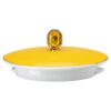 Signum em porcelana, pequeno, amarelo Signum em porcelana, pequeno, amarelo