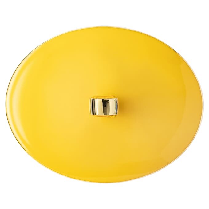 Signum em porcelana, pequeno, amarelo Signum em porcelana, pequeno, amarelo