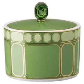 Signum em porcelana, verde