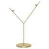Suporte para enfeites em tom dourado