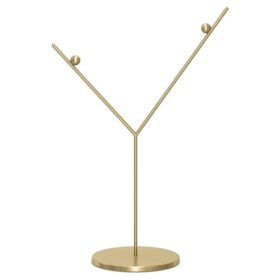 Suporte para enfeites em tom dourado