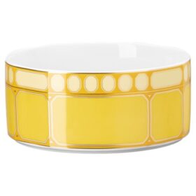 Tigela de cereais Signum em porcelana, amarela