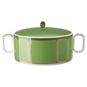 Tigela Signum em porcelana, verde
