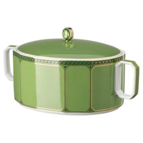 Tigela Signum em porcelana, verde