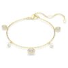 Una Angelic Strandage Crystal Pearl, corte redondo, branco, banhado a ouro Una Angelic Strandage Crystal Pearl, corte redondo, branco, banhado a ouro