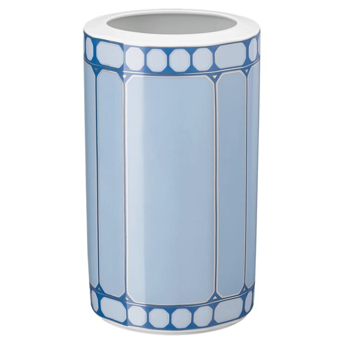 Vaso Signum em porcelana, azul Vaso Signum em porcelana, azul