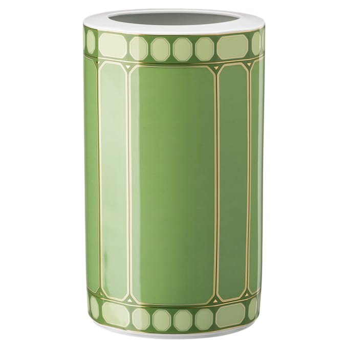 Vaso Signum em porcelana, grande, verde Vaso Signum em porcelana, grande, verde
