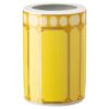 Vaso Signum em porcelana, médio, amarelo
