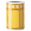 Vaso Signum em porcelana, pequeno, amarelo Vaso Signum em porcelana, pequeno, amarelo