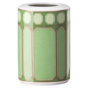 Vaso Signum em porcelana, pequeno, verde