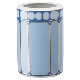 Vaso Signum em porcelana, tamanho médio, azul Vaso Signum em porcelana, tamanho médio, azul