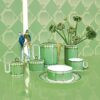 Tigela de cereais Signum em porcelana, verde Tigela de cereais Signum em porcelana, verde